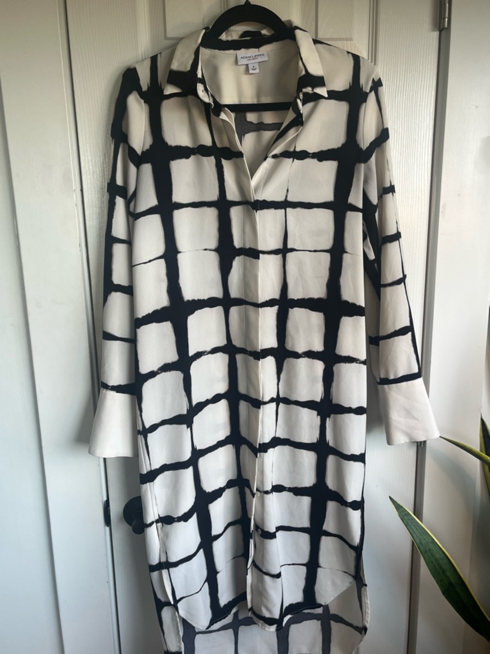 Adam Lippes For Target Black and White Abstract Print Shirtdress